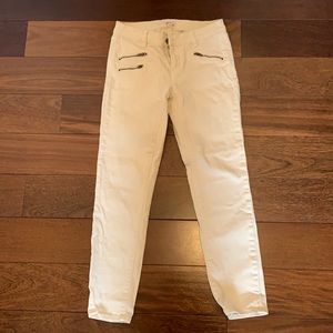 J Crew stretch creme jeans
